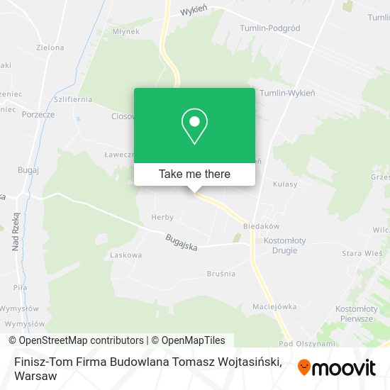 Finisz-Tom Firma Budowlana Tomasz Wojtasiński map