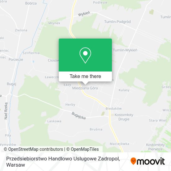 Przedsiebiorstwo Handlowo Uslugowe Zadropol map