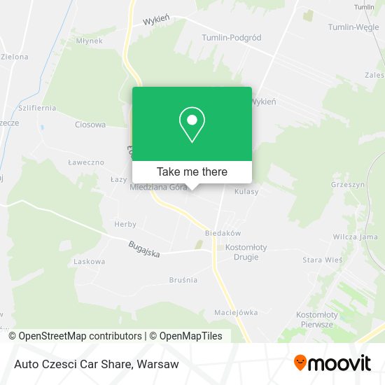 Auto Czesci Car Share map