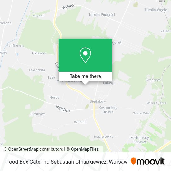 Food Box Catering Sebastian Chrapkiewicz map