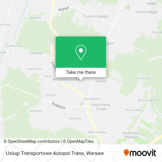 Карта Uslugi Transportowe Autopol Trans