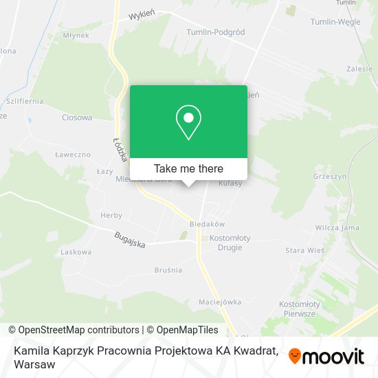 Kamila Kaprzyk Pracownia Projektowa KA Kwadrat map