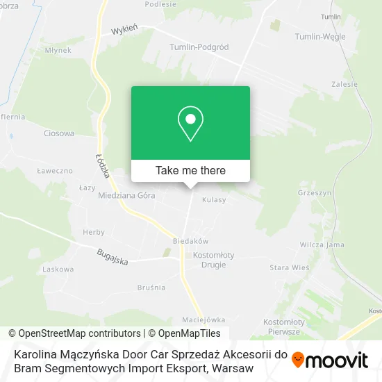Karolina Mączyńska Door Car Sprzedaż Akcesorii do Bram Segmentowych Import Eksport map
