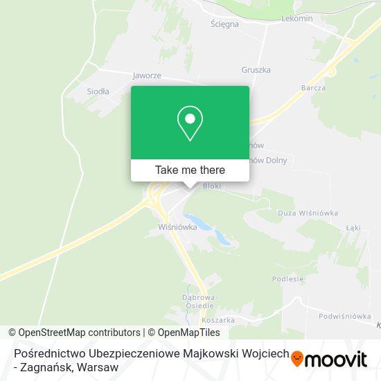 Pośrednictwo Ubezpieczeniowe Majkowski Wojciech - Zagnańsk map