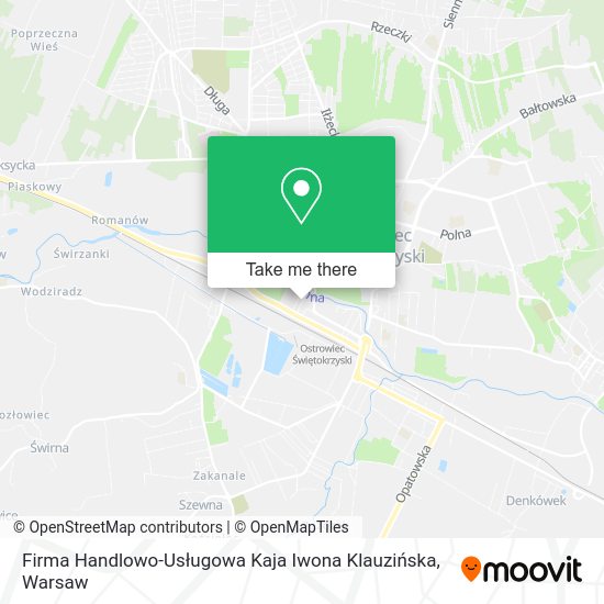 Firma Handlowo-Usługowa Kaja Iwona Klauzińska map