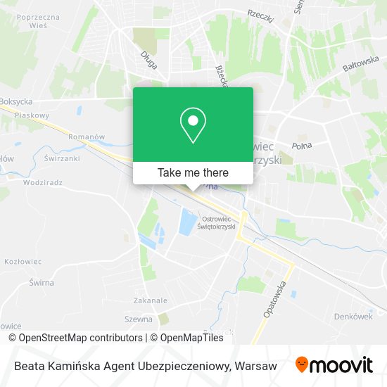 Beata Kamińska Agent Ubezpieczeniowy map