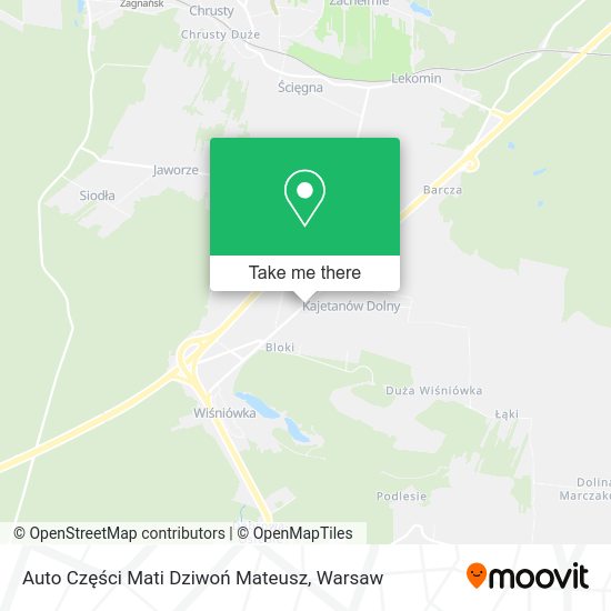 Auto Części Mati Dziwoń Mateusz map