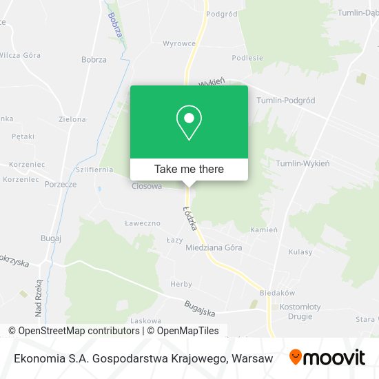 Ekonomia S.A. Gospodarstwa Krajowego map