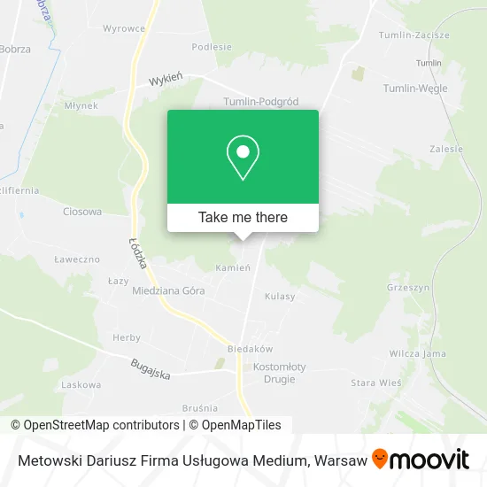 Metowski Dariusz Firma Usługowa Medium map
