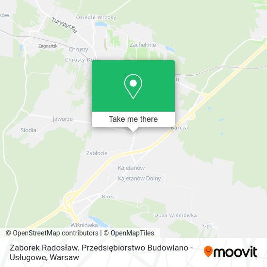 Zaborek Radosław. Przedsiębiorstwo Budowlano - Usługowe map