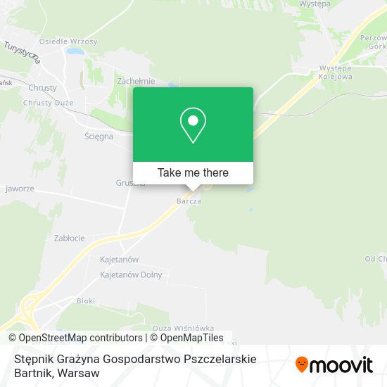 Stępnik Grażyna Gospodarstwo Pszczelarskie Bartnik map