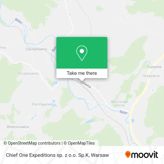 Карта Chief One Expeditions sp. z o.o. Sp.K