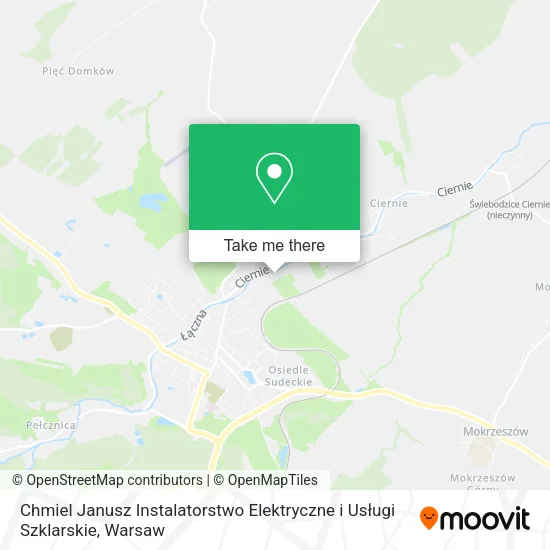 Chmiel Janusz Instalatorstwo Elektryczne i Usługi Szklarskie map