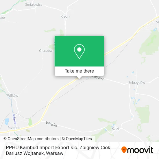 PPHU Kambud Import Export s.c. Zbigniew Ciok Dariusz Wojtanek map