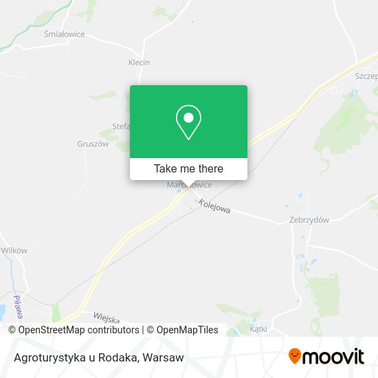 Agroturystyka u Rodaka map