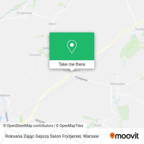 Карта Roksana Zając Gejsza Salon Fryzjerski