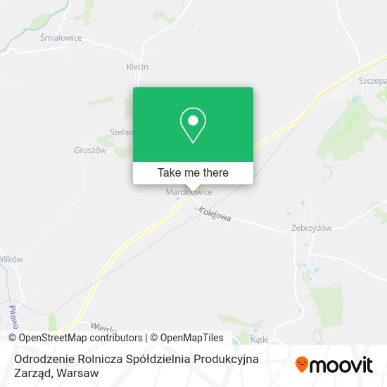 Odrodzenie Rolnicza Spółdzielnia Produkcyjna Zarząd map