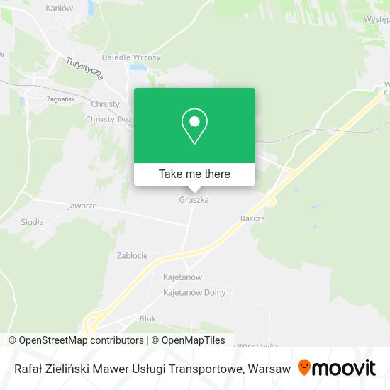 Rafał Zieliński Mawer Usługi Transportowe map