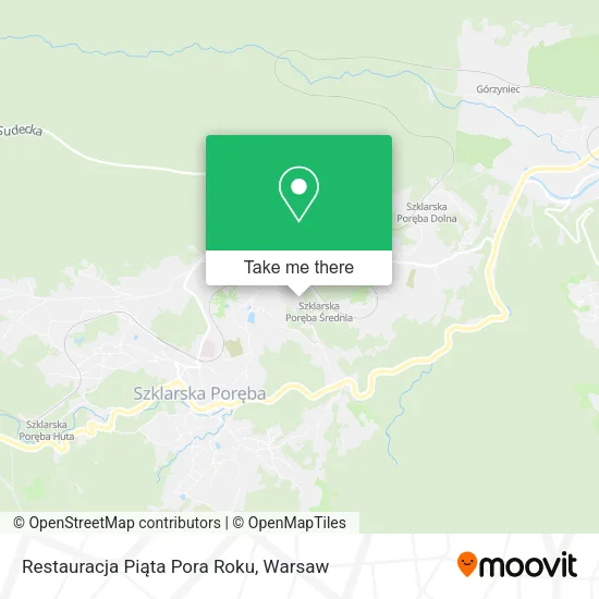 Карта Restauracja Piąta Pora Roku