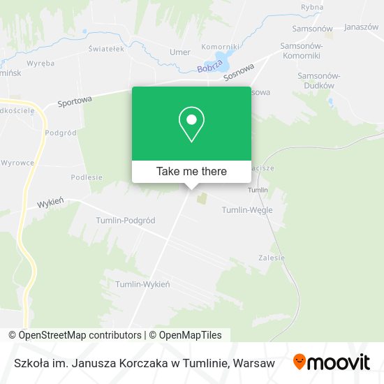 Szkoła im. Janusza Korczaka w Tumlinie map