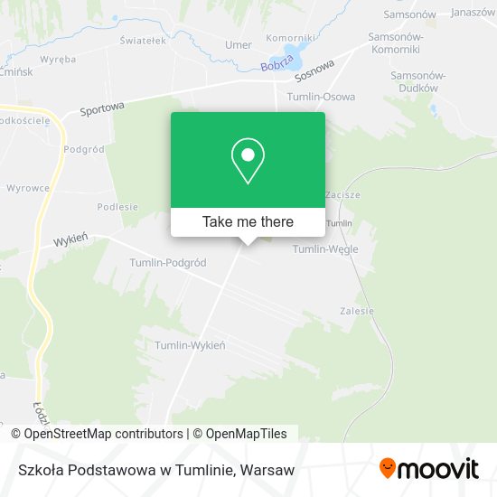 Szkoła Podstawowa w Tumlinie map