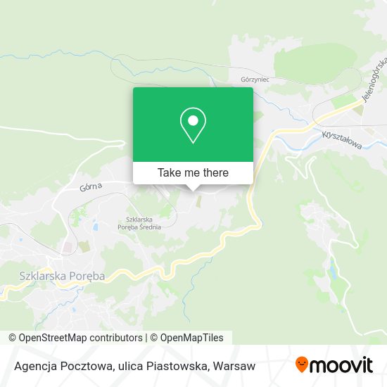 Agencja Pocztowa, ulica Piastowska map