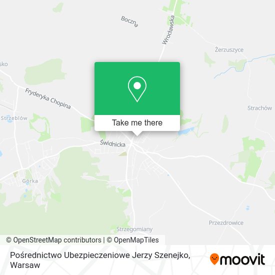 Pośrednictwo Ubezpieczeniowe Jerzy Szenejko map