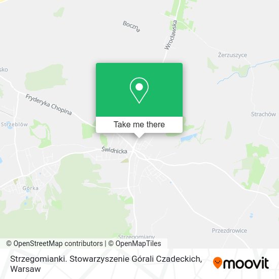 Strzegomianki. Stowarzyszenie Górali Czadeckich map