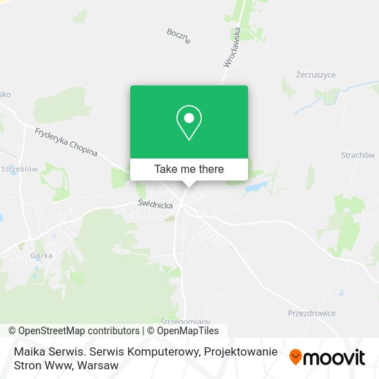 Maika Serwis. Serwis Komputerowy, Projektowanie Stron Www map