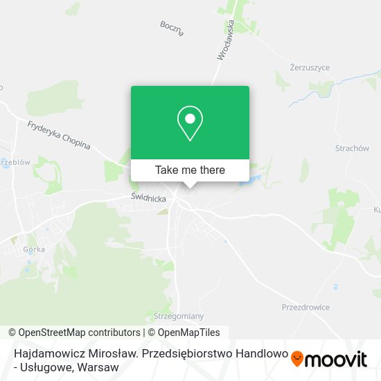 Hajdamowicz Mirosław. Przedsiębiorstwo Handlowo - Usługowe map