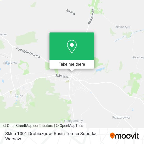 Sklep 1001 Drobiazgów. Rusin Teresa Sobótka map