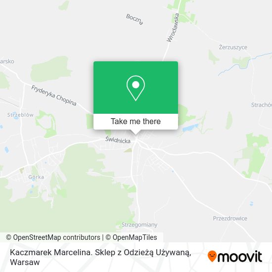 Kaczmarek Marcelina. Sklep z Odzieżą Używaną map