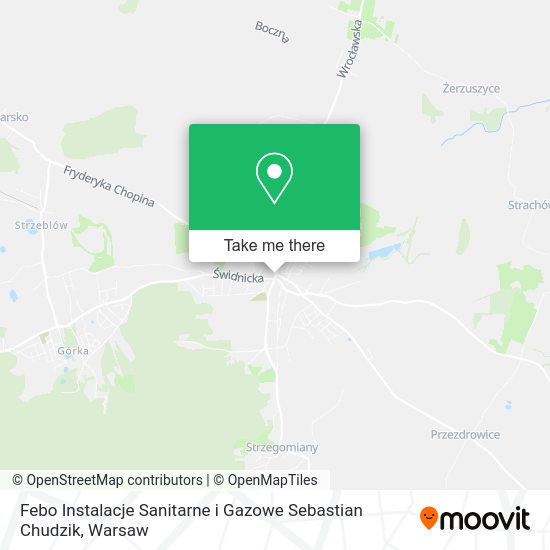 Febo Instalacje Sanitarne i Gazowe Sebastian Chudzik map