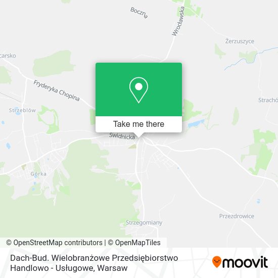 Dach-Bud. Wielobranżowe Przedsiębiorstwo Handlowo - Usługowe map