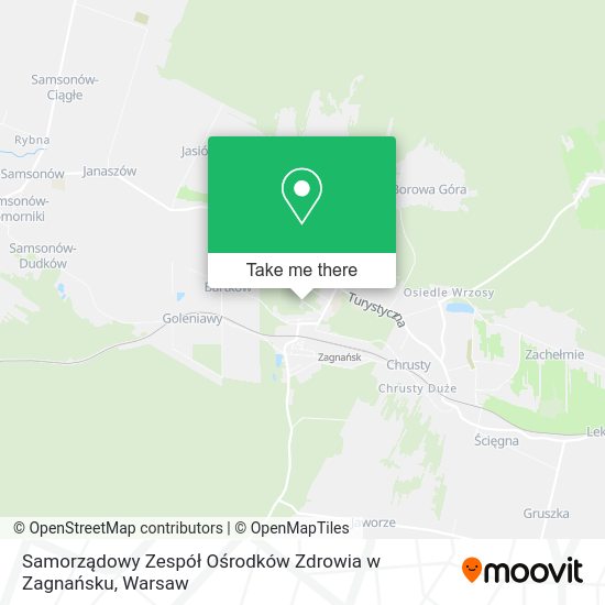 Samorządowy Zespół Ośrodków Zdrowia w Zagnańsku map