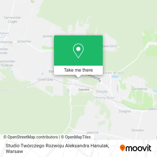 Карта Studio Twórczego Rozwoju Aleksandra Hanulak