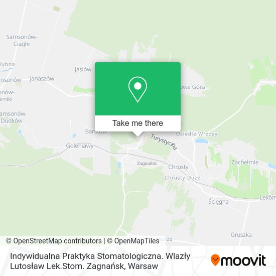 Indywidualna Praktyka Stomatologiczna. Wlazły Lutosław Lek.Stom. Zagnańsk map