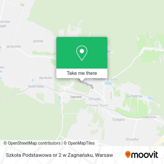 Szkoła Podstawowa nr 2 w Zagnańsku map