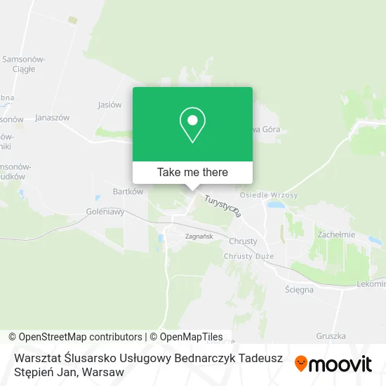Warsztat Ślusarsko Usługowy Bednarczyk Tadeusz Stępień Jan map