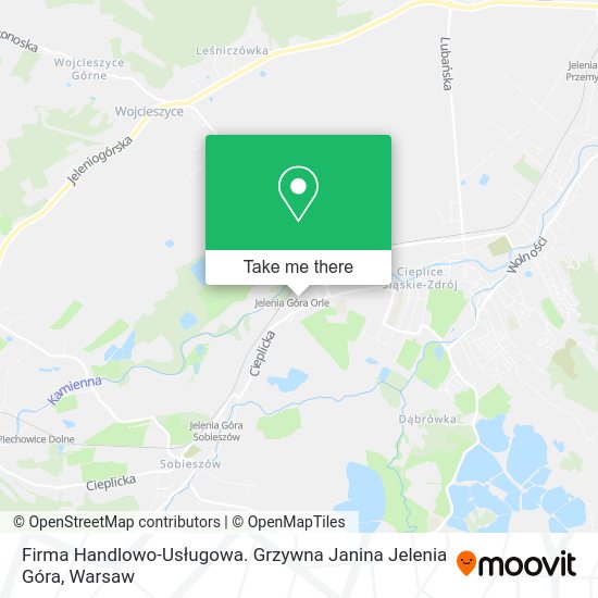 Firma Handlowo-Usługowa. Grzywna Janina Jelenia Góra map