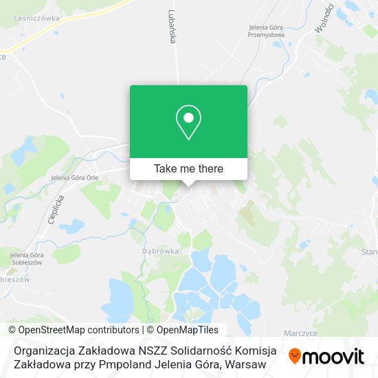 Organizacja Zakładowa NSZZ Solidarność Komisja Zakładowa przy Pmpoland Jelenia Góra map