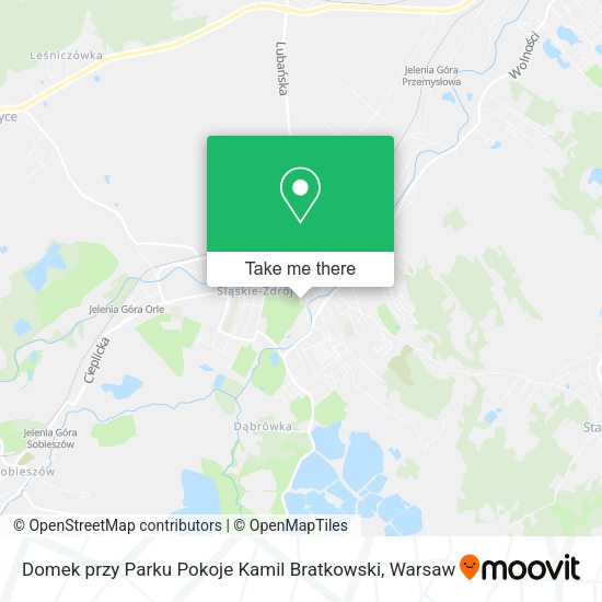 Domek przy Parku Pokoje Kamil Bratkowski map