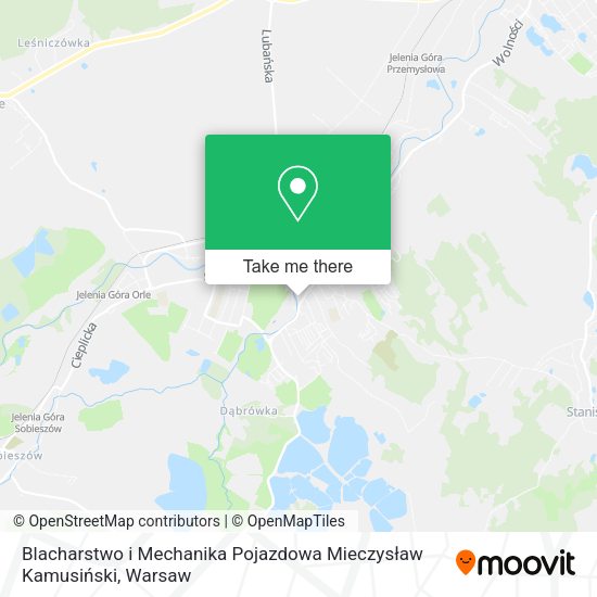 Blacharstwo i Mechanika Pojazdowa Mieczysław Kamusiński map