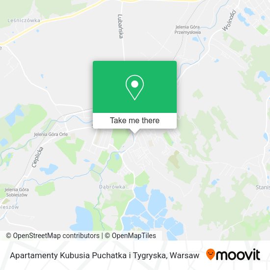 Apartamenty Kubusia Puchatka i Tygryska map