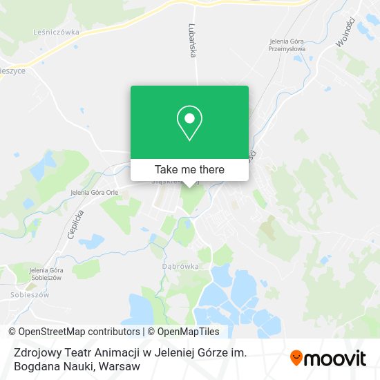 Zdrojowy Teatr Animacji w Jeleniej Górze im. Bogdana Nauki map