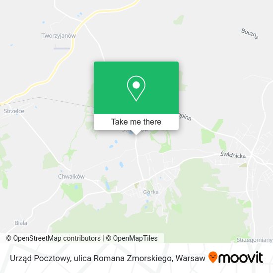 Urząd Pocztowy, ulica Romana Zmorskiego map