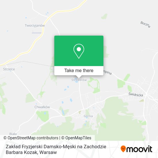 Zakład Fryzjerski Damsko-Męski na Zachodzie Barbara Kozak map