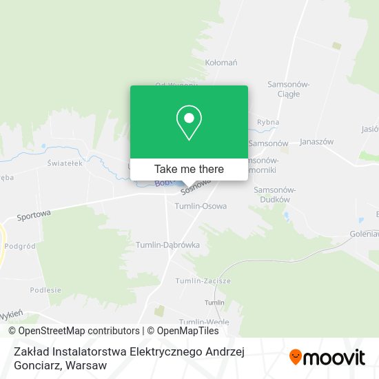 Zakład Instalatorstwa Elektrycznego Andrzej Gonciarz map