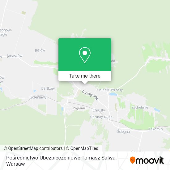 Pośrednictwo Ubezpieczeniowe Tomasz Salwa map