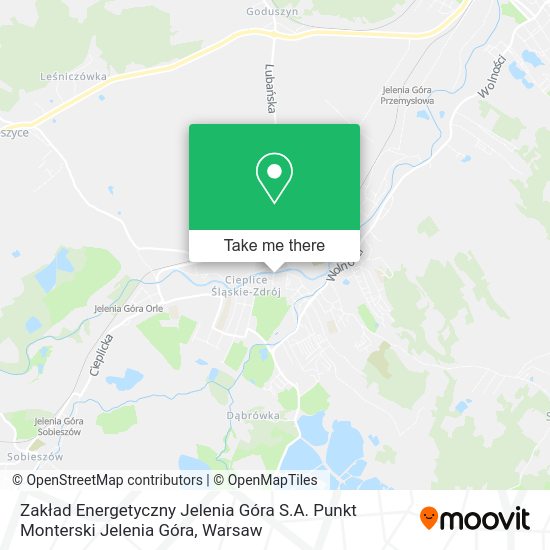 Zakład Energetyczny Jelenia Góra S.A. Punkt Monterski Jelenia Góra map